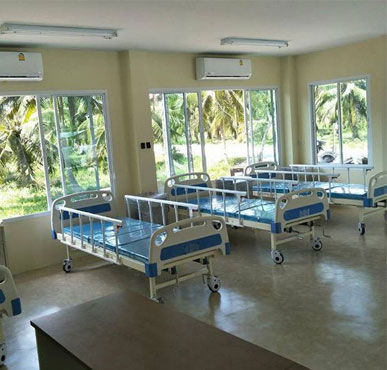 Two cranks hospital bed order from Thailand